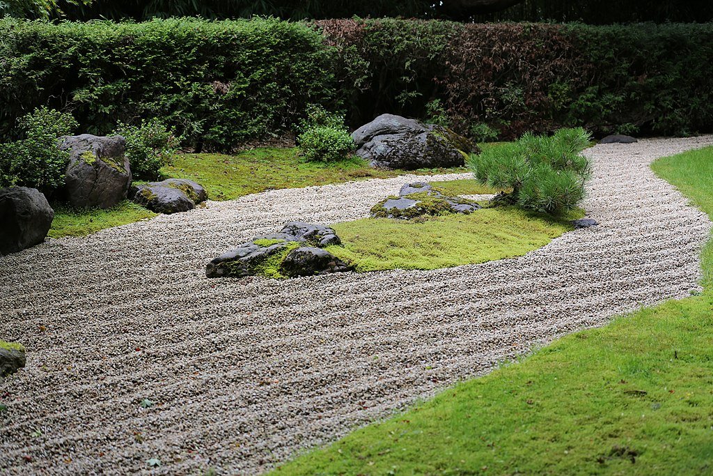 Zen garden in Japan