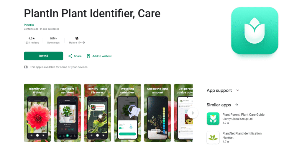 PlantIn app