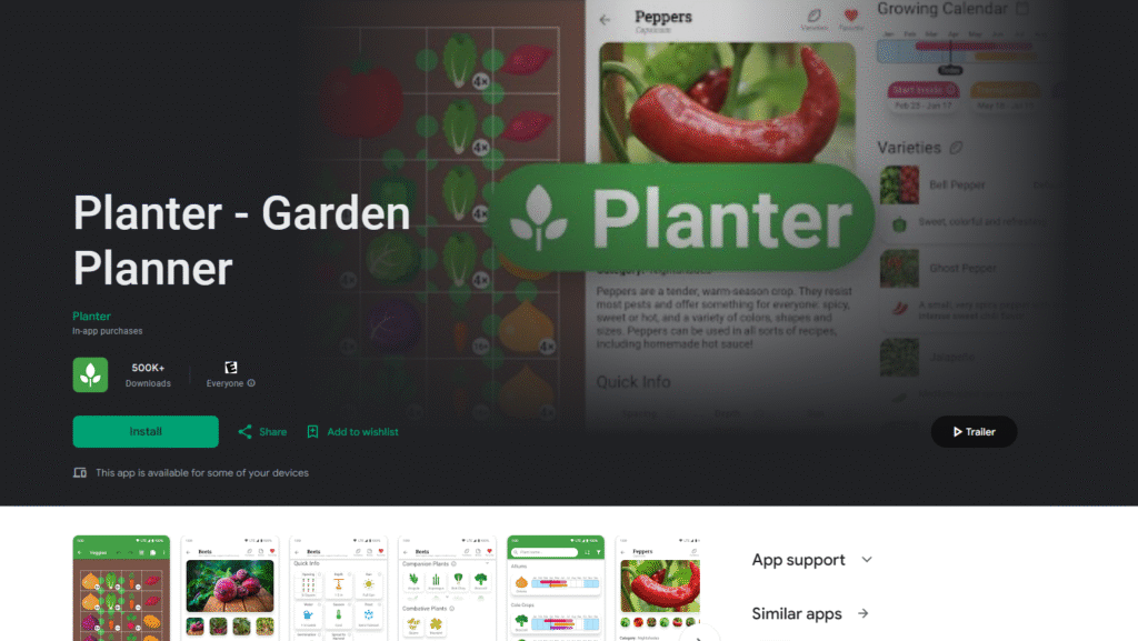 Planter app Play Store