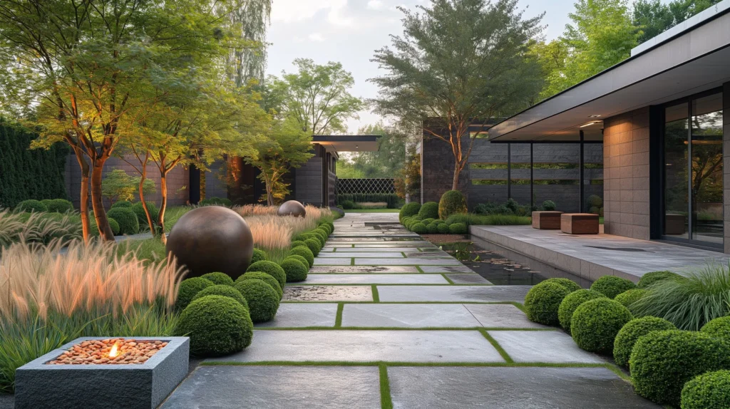 Trendy luxury garden