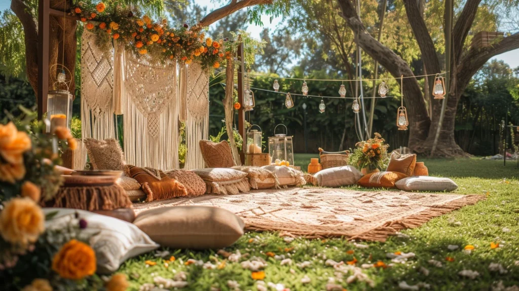 Free Bohemian Garden Setup